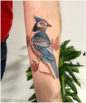 Colorful Bird Tattoo 